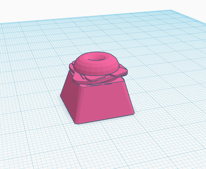 Bacon Egg and Cheese on a bagel key cap by Beefers Download free STL