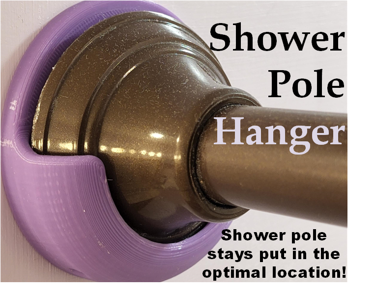 Shower Pole Hanger Bracket