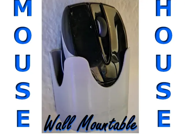 Computer Mouse House (Wall Mount Storage)