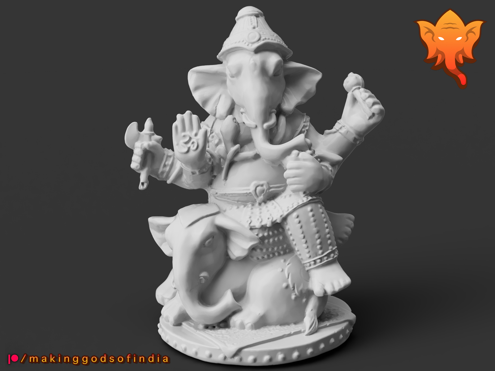 Mahotkata Ganesha Riding an Elephant