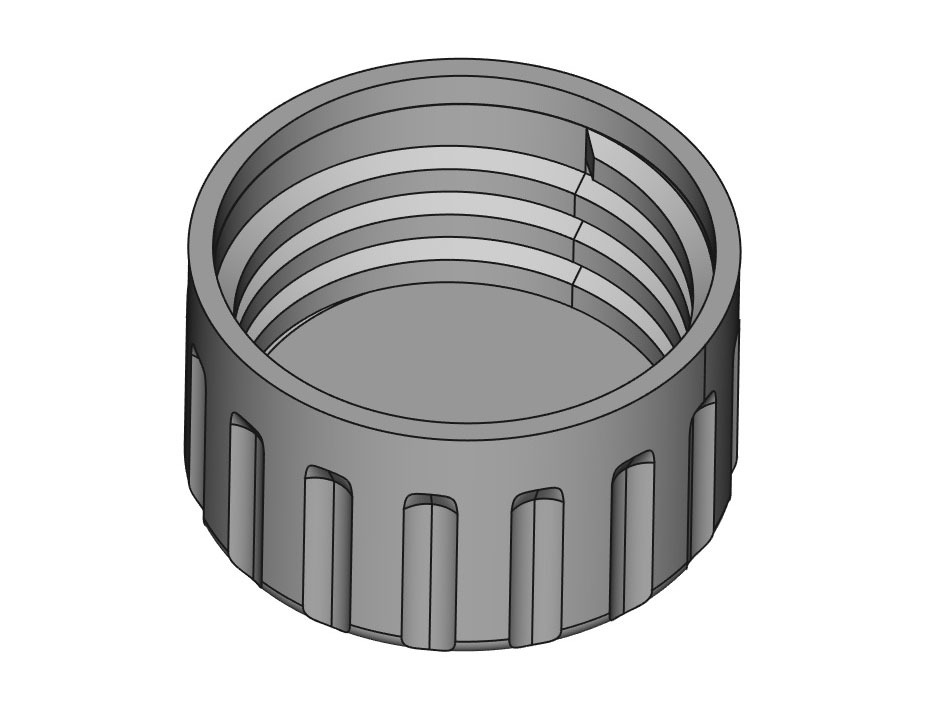 Parametric Threaded Round Cap