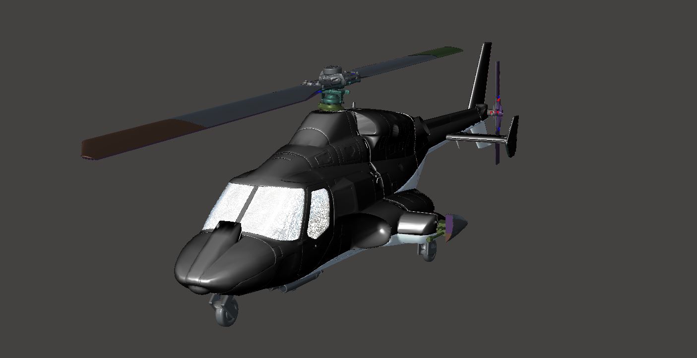 Airwolf Bell 222A model helicopter by riaanjvr3d | Download free STL ...