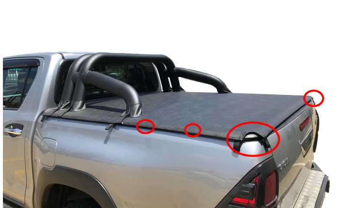 Toyota Hilux Tonneau cover brackets