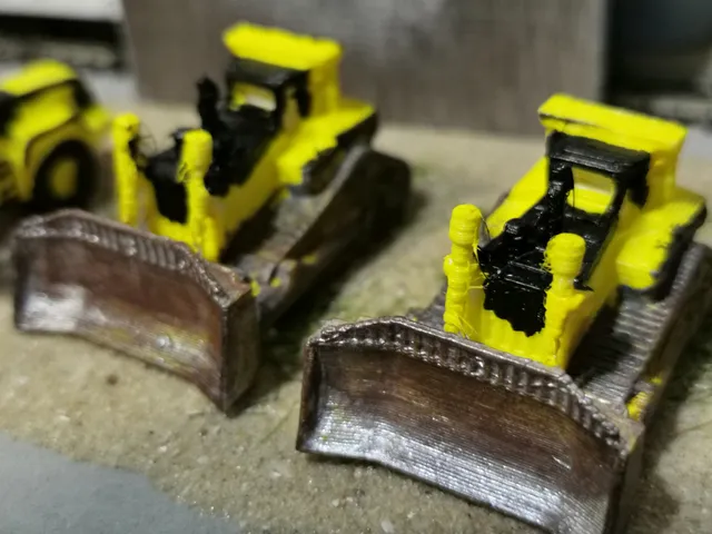 Z scale caterpillar D11 Bulldozer