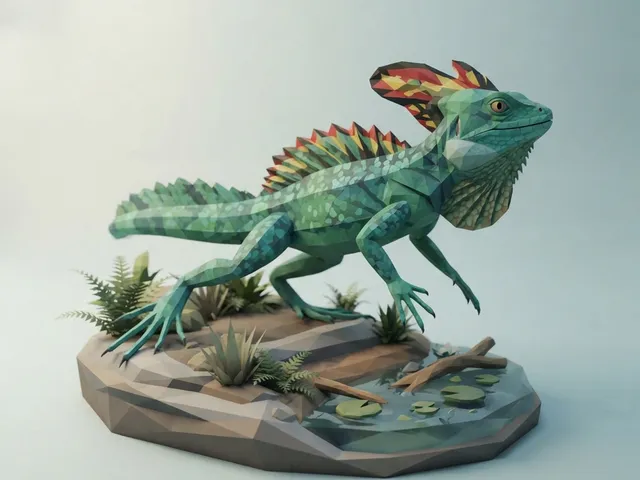 Low Poly Basilisk