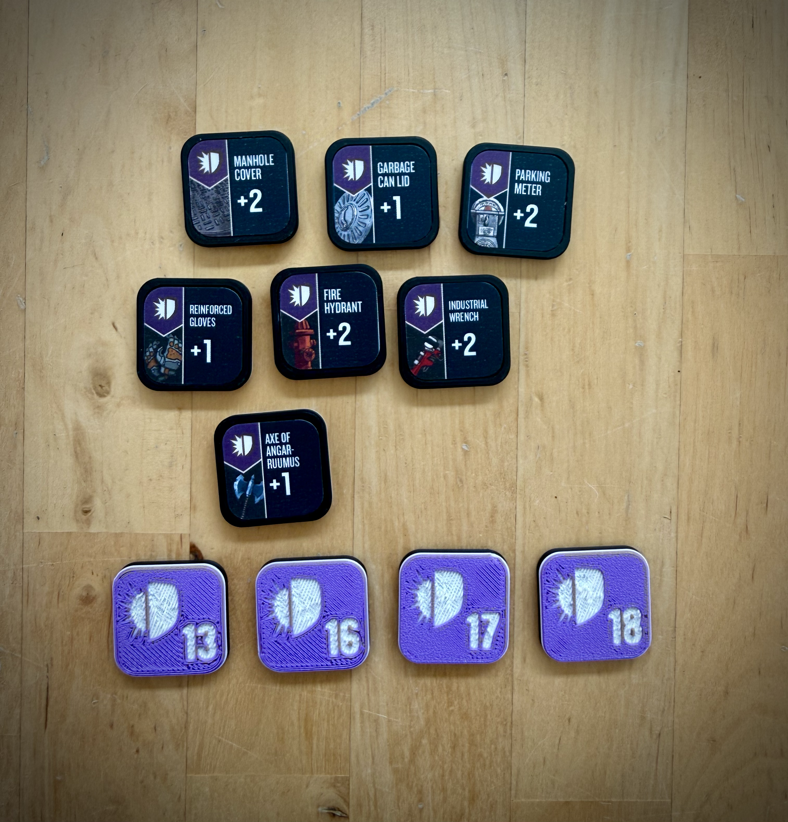 Unmatched Map Token Bases with Numbered Backs — thumbnail 2
