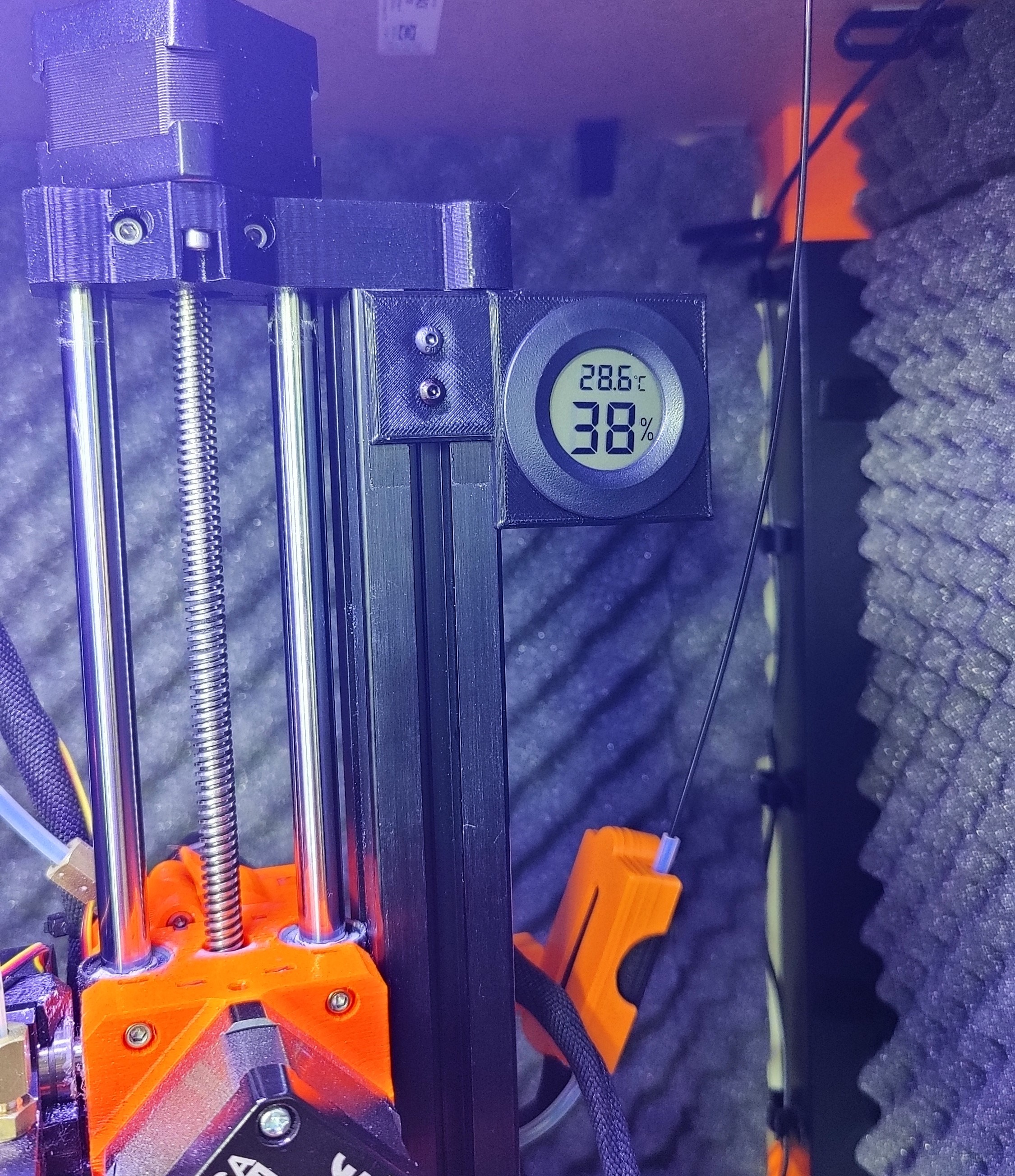Frame for round temp. gauge (42mm)