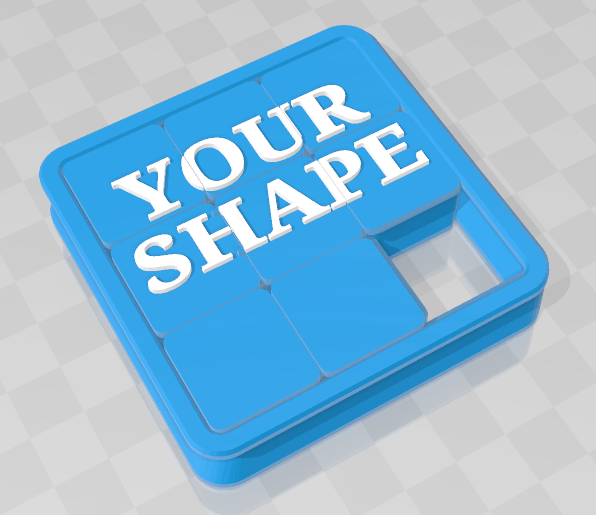 Tinkercad - Make your own 3x3 Sliding Puzzle!