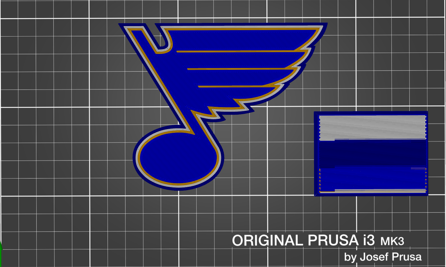 St Louis Blues logo for mmu