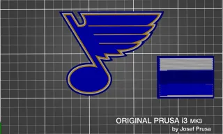 Free 3D file St. Louis Blues Logo 🏒・3D printing model to download・Cults