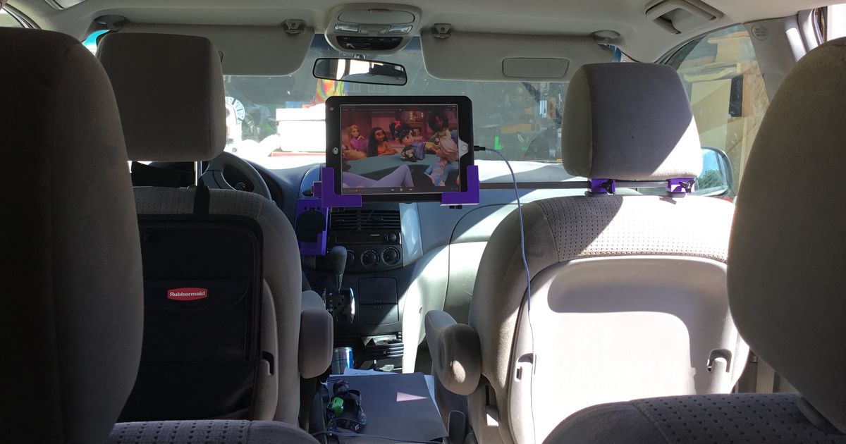 FairShare Headrest iPad Holder by TinkeringRocks Download free STL