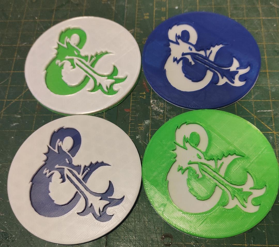 D&D coaster