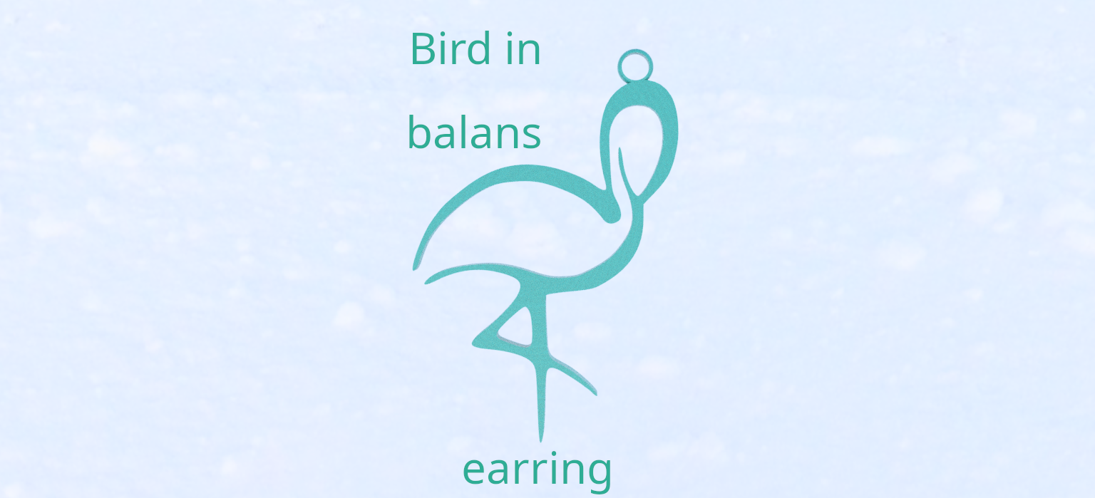 Bird in balans earrings
