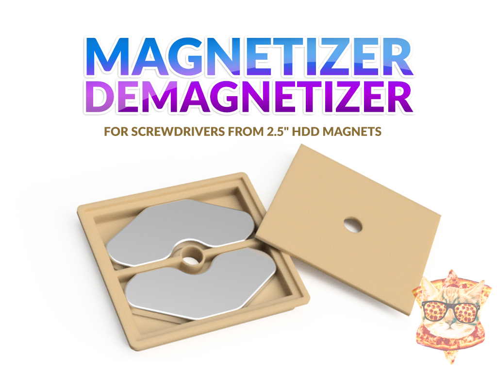 MAGNETIZER (DEMAGNETIZER) FOR SCREWDRIVERS FROM HDD MAGNETS