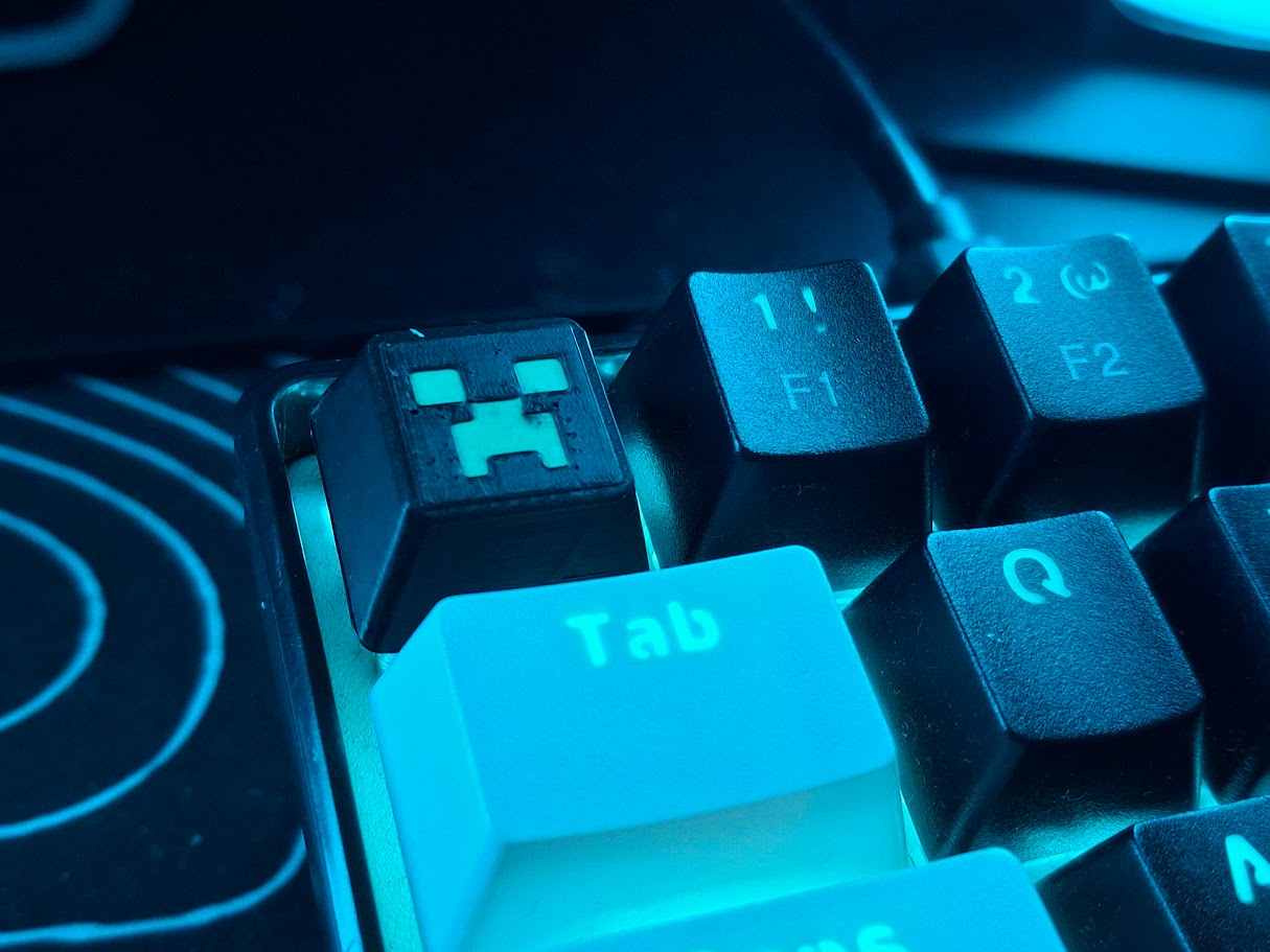 Miniatura 3 do modelo 3D Minecraft Creeper Keycap