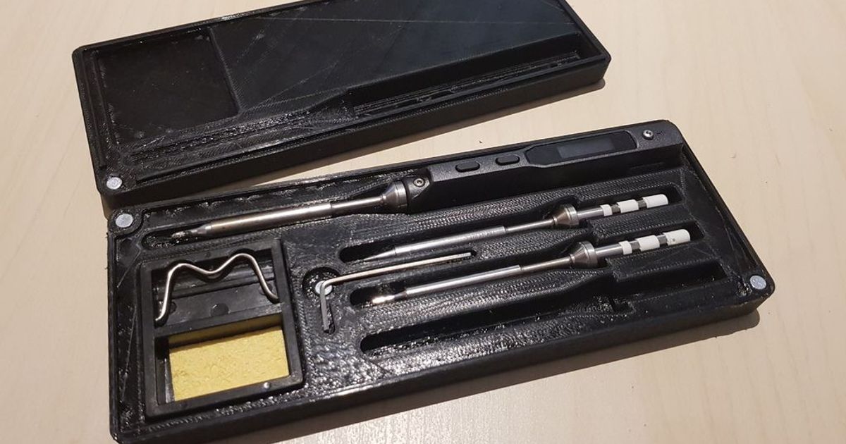 TS100 Soldering Iron Box by reibuehl Download free STL model