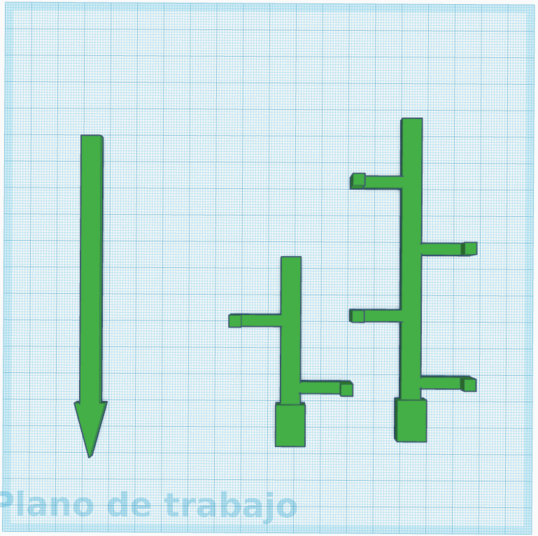Miniatura 2 do modelo 3D Stackable plant support