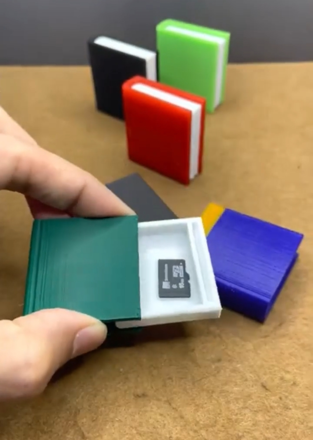 Mini Library SD card holder by Think ProBuild (Think3D) Download free STL model