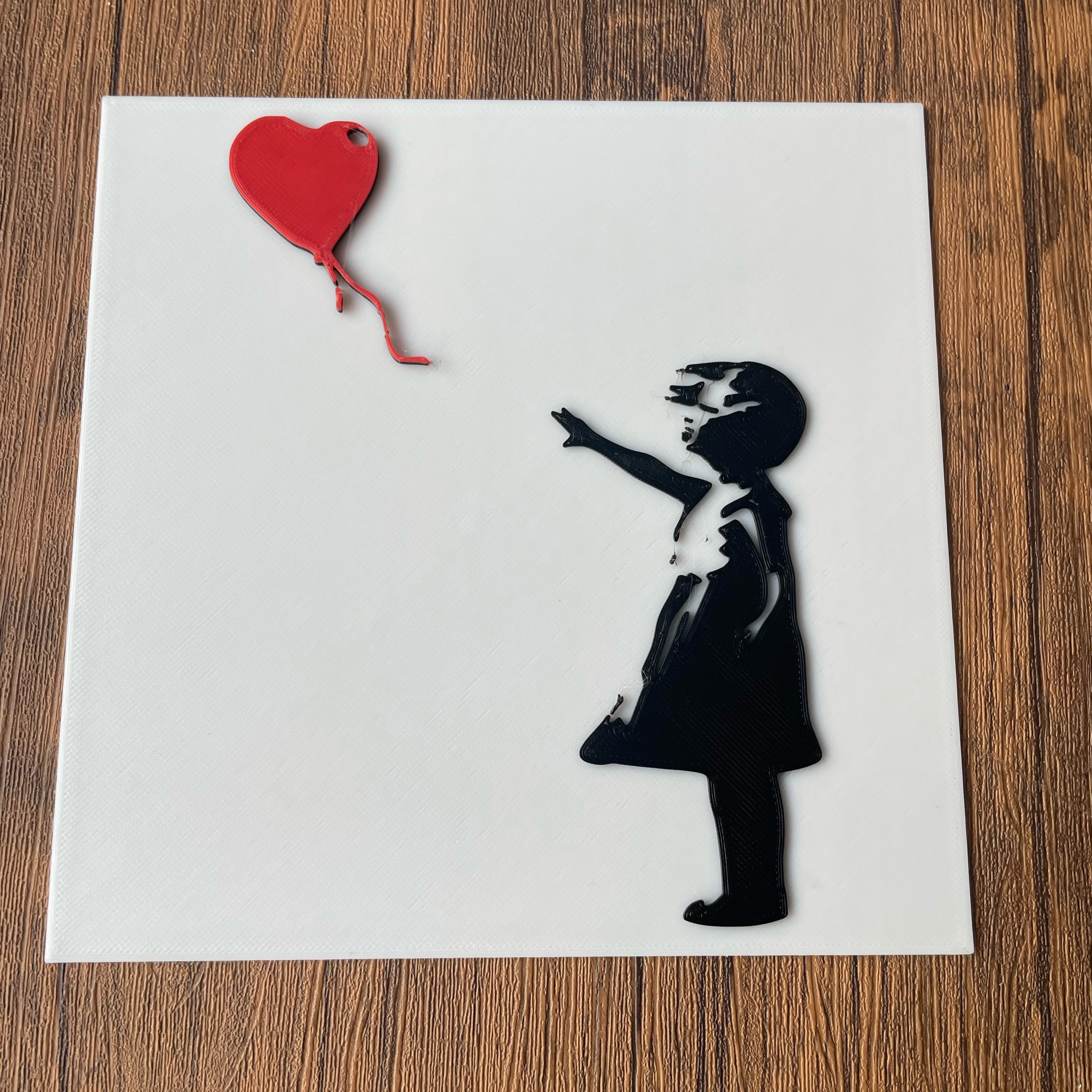 Banksy Girl with Heart Balloon