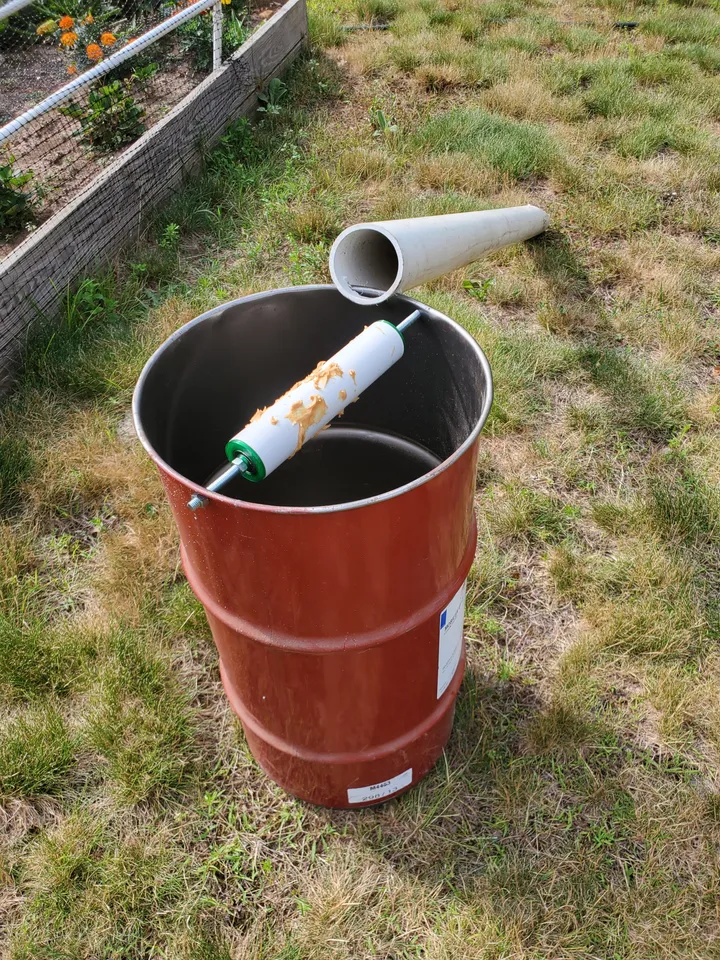 Chipmunk drowning bucket trap