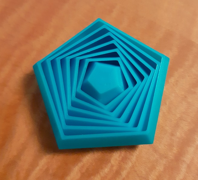 Print-in-Place Nested Pentagon Fidget Rattle