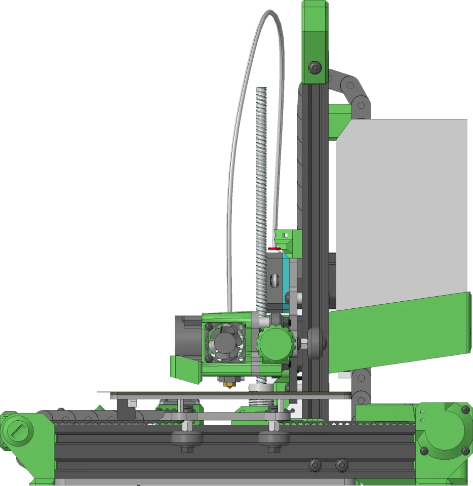 Lerdge iX Kit d'imprimante 3D feuille flexible PEI, carte mère 32 bits,  pilote silencieux TMC2226, extrudeuse entièrement métallique, 180*180*180mm