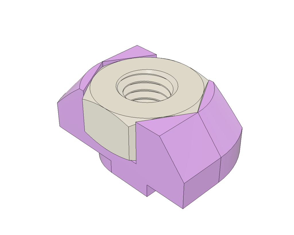 T-nut M3 drop-in rotating T-Slot 5mm