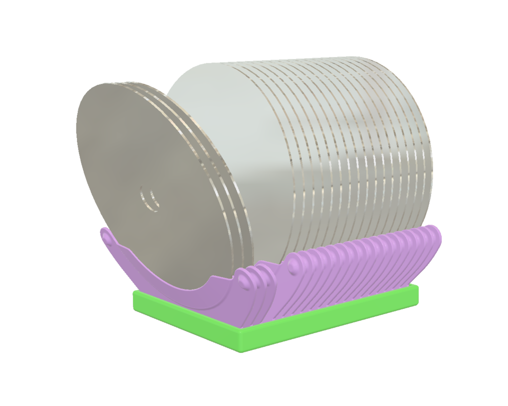 CD / DVD articulated rack by DaVinci2000 | Download free STL model ...