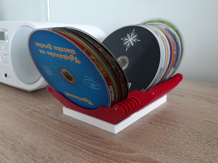 CD / DVD articulated rack by DaVinci2000 | Download free STL model ...