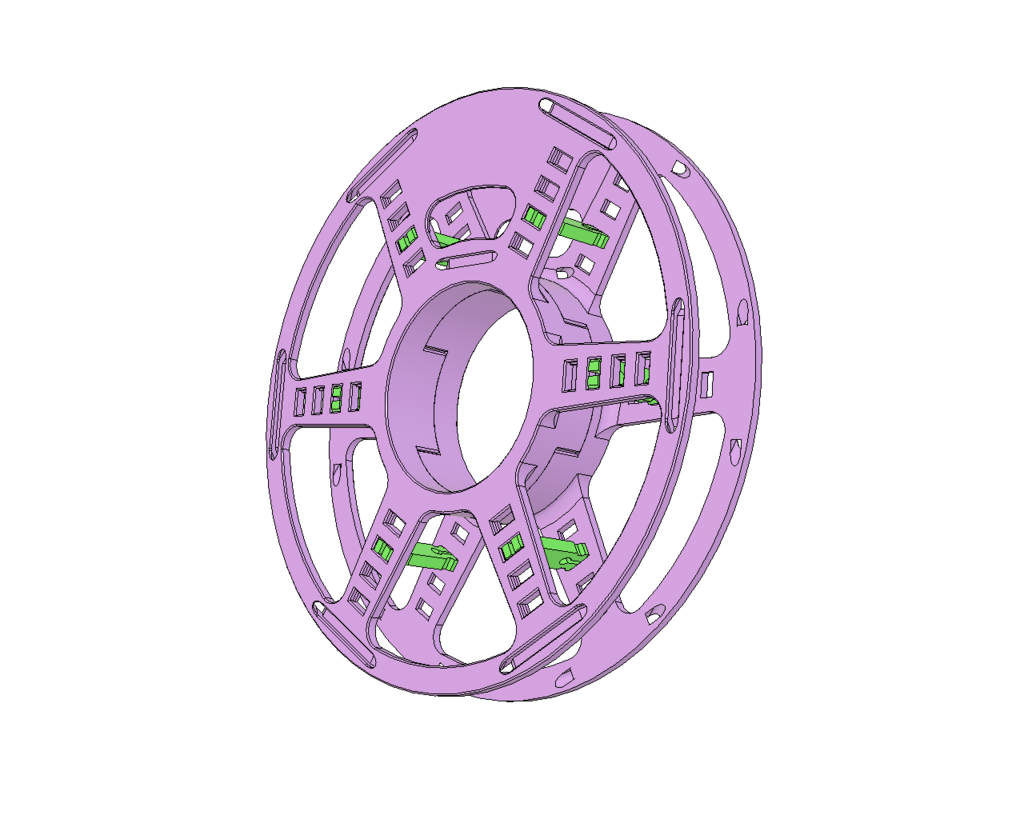 Miniatura 5 do modelo 3D Filament Spool Lite
