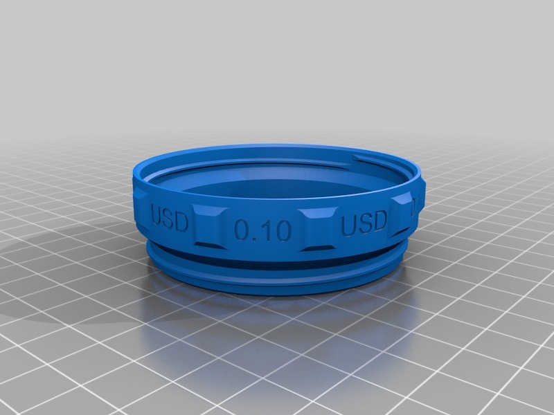 Sorting Piggy Bank USD EUR (XS size) by DaVinci2000 Download free STL