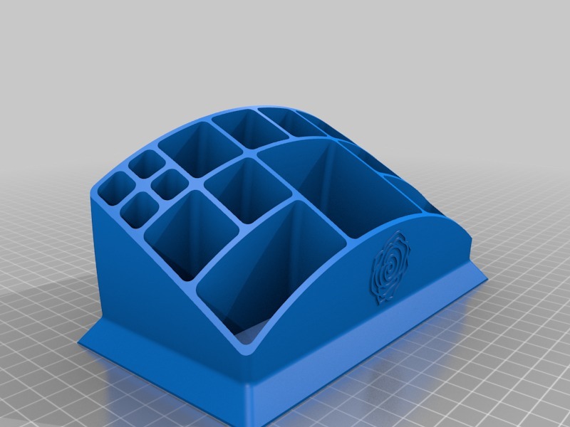Miniatura 2 do modelo 3D Spherical makeup organizer