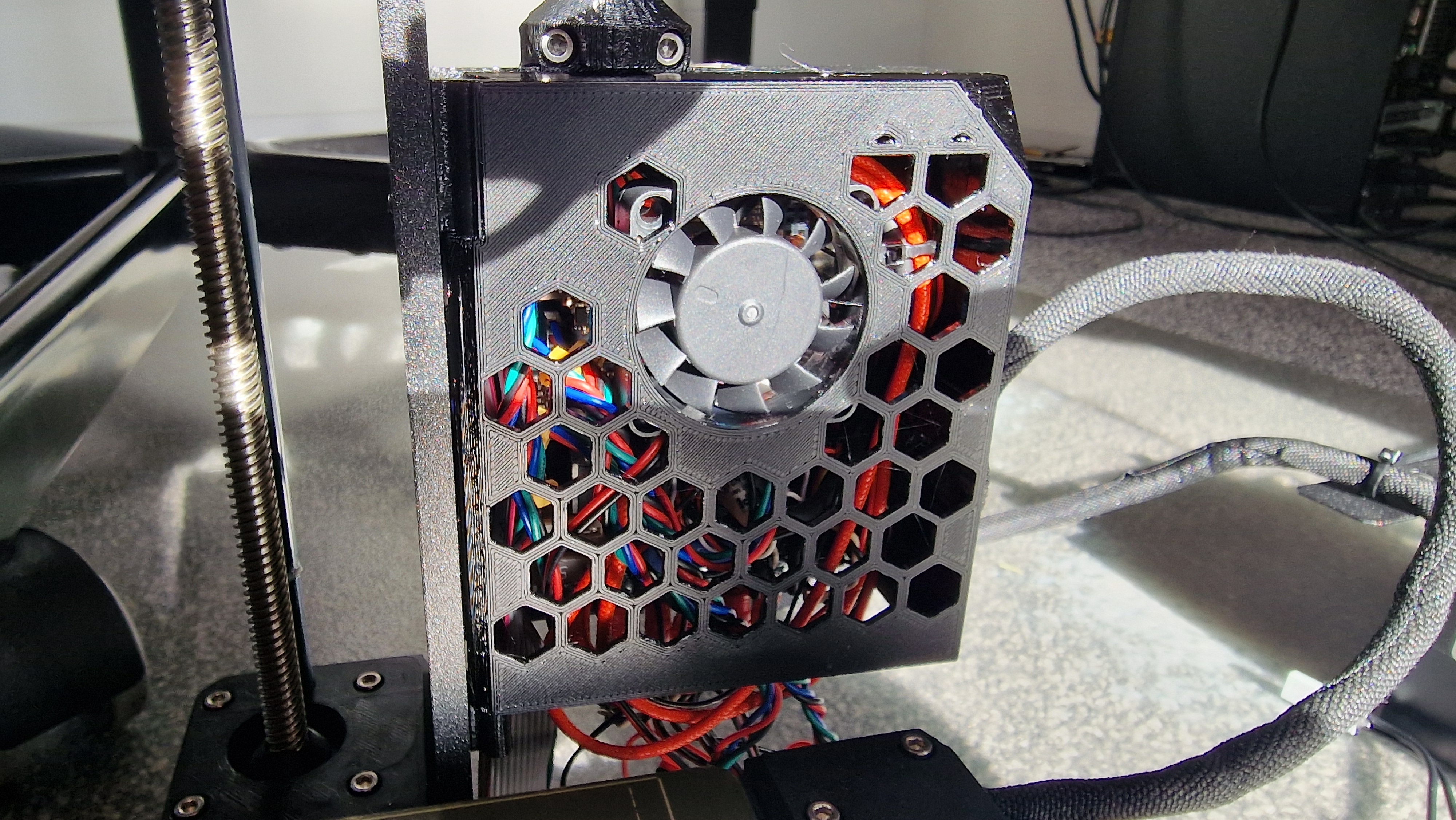 (Updated) Einsy door with fan for motherboard cooling