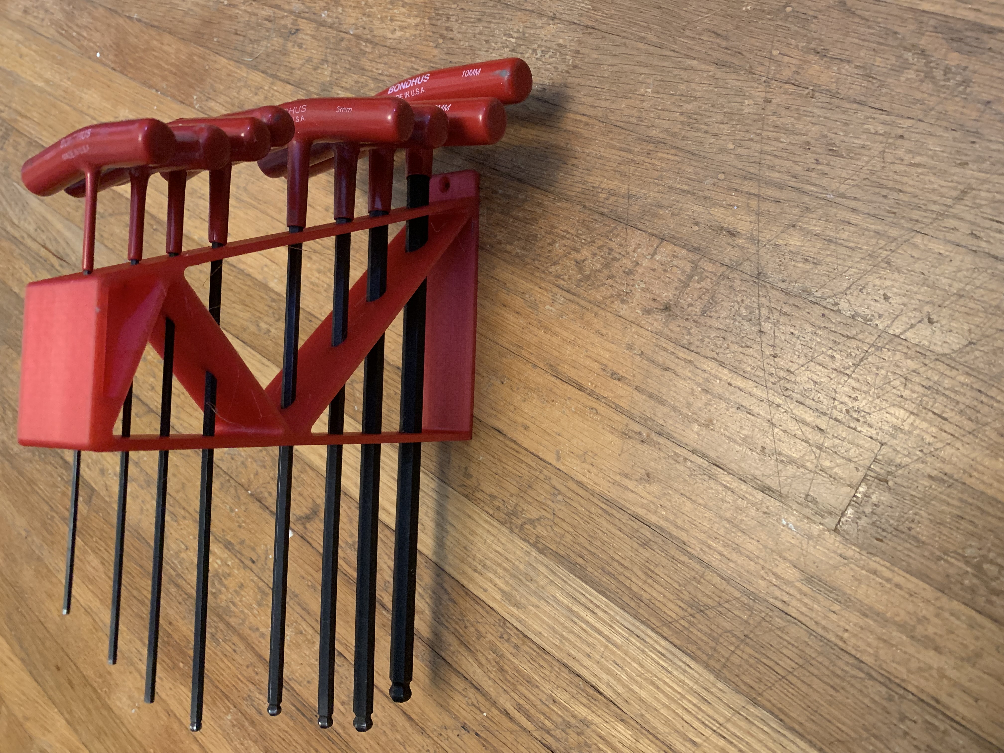 hex key holder for wall
