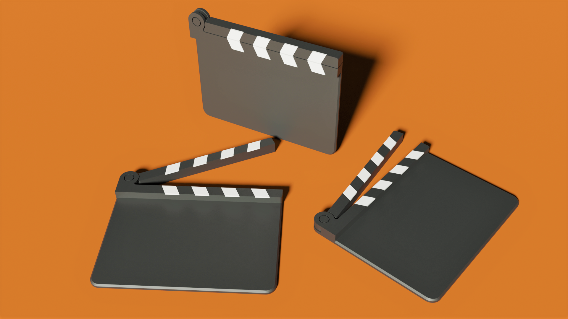 Film Slate print in place