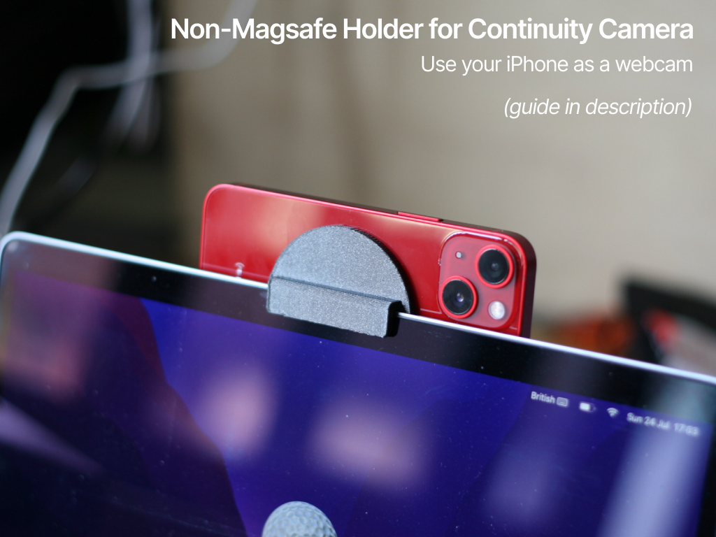 Non-MagSafe iPhone Holder for Continuity Camera