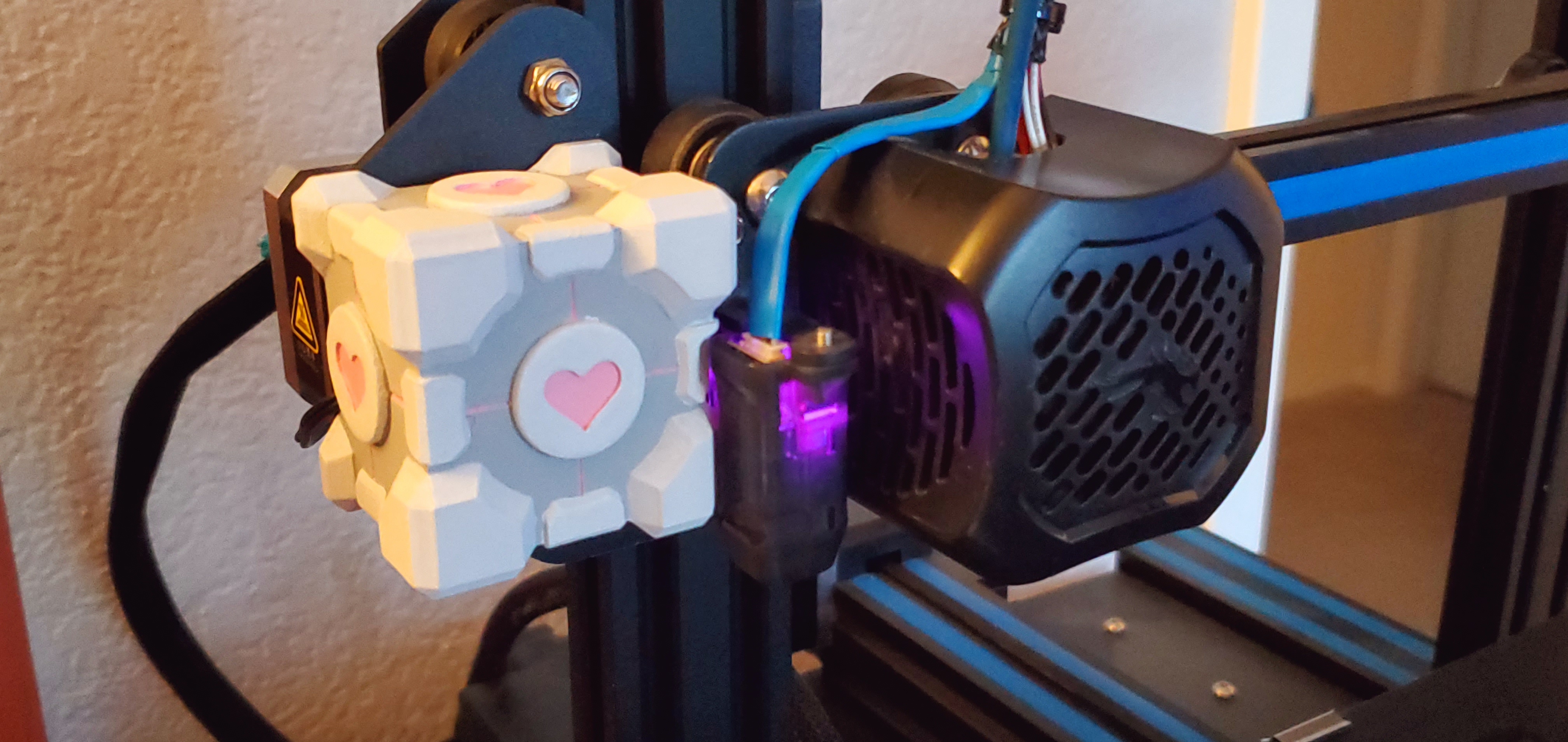 Ender 3 v2 Companion Cube X Motor Cover (CR-Touch Compatible)