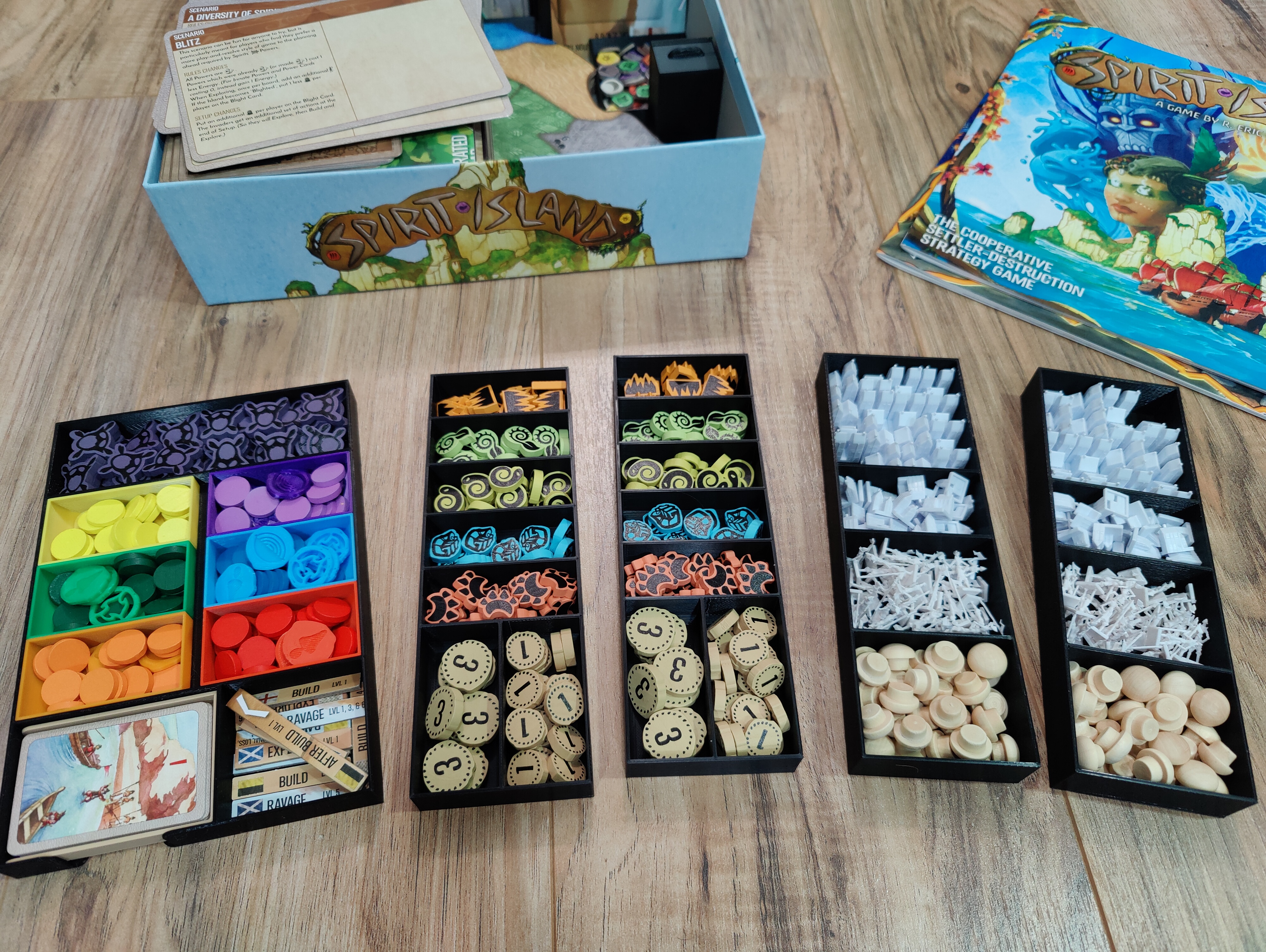 Split Up Spirit Island Trays