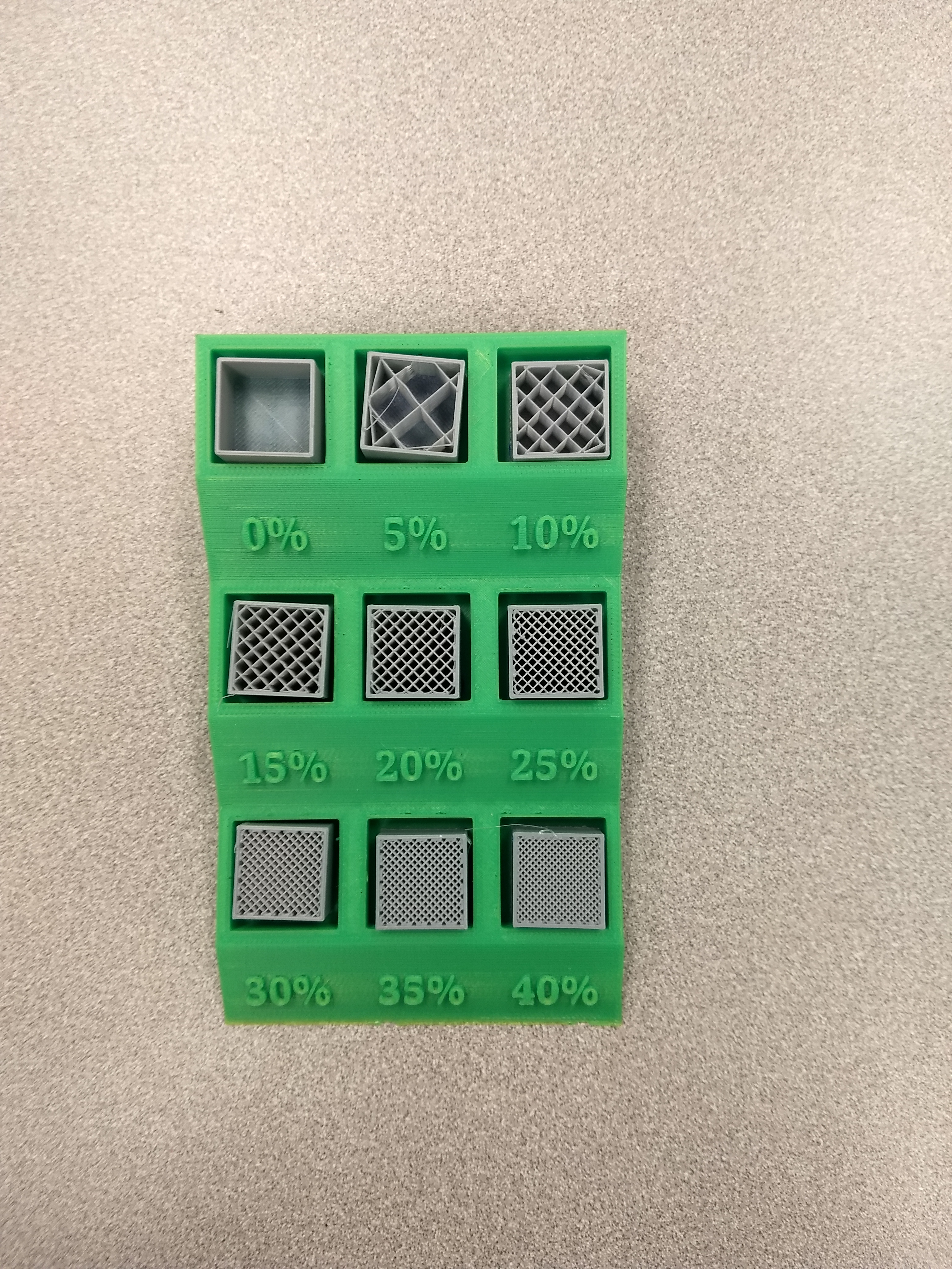 Miniatura 3 do modelo 3D Infill Rates Display