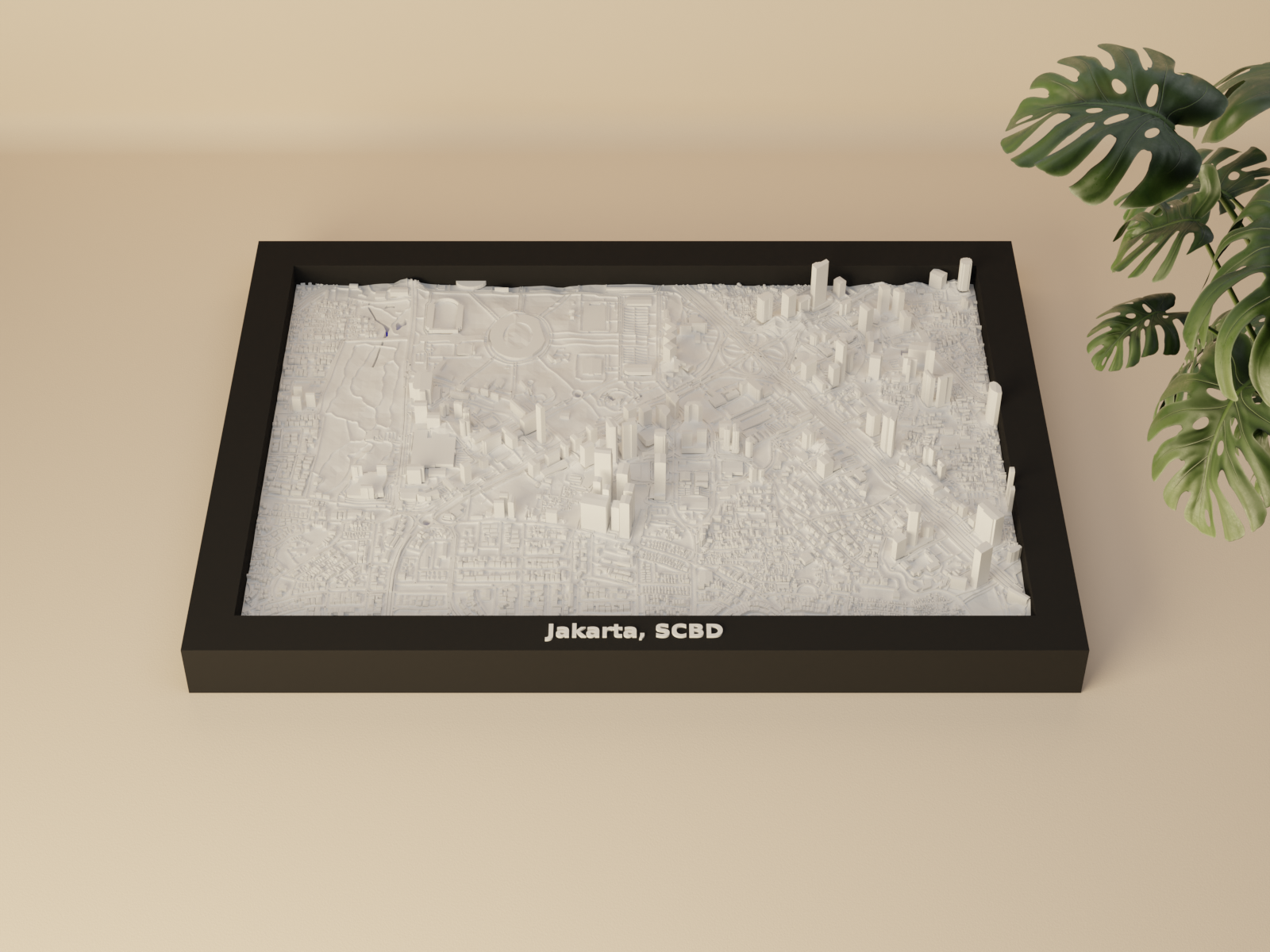 Jakarta, SCBD, Indonesia - 3D Miniature