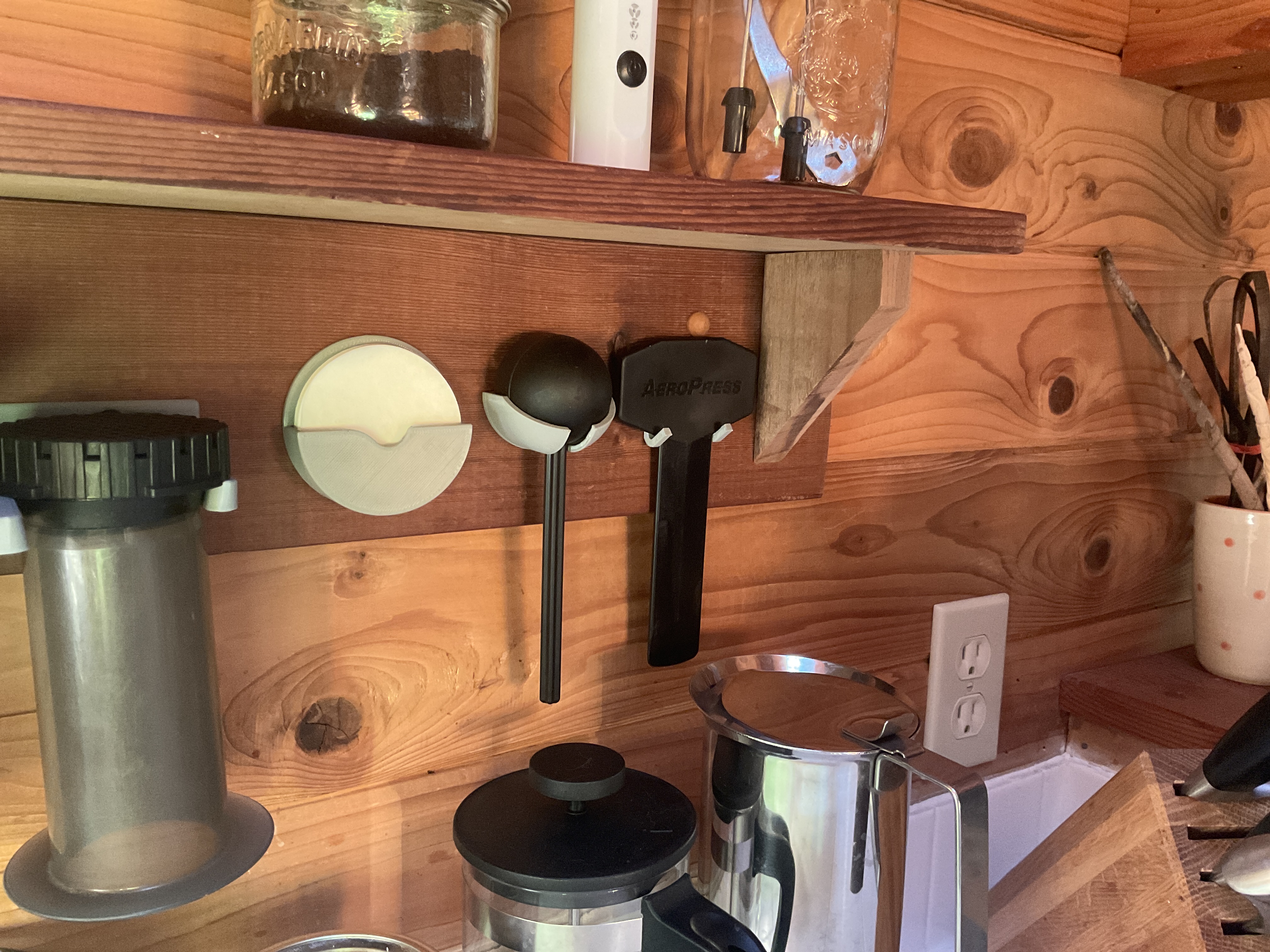 Aeropress stir stick holder