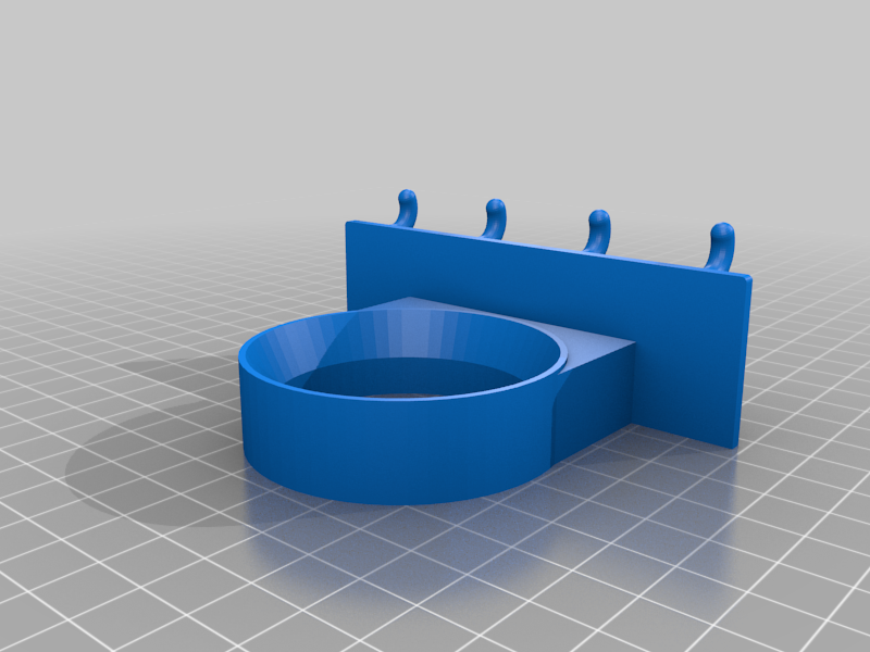 Heat gun holder for pegboards