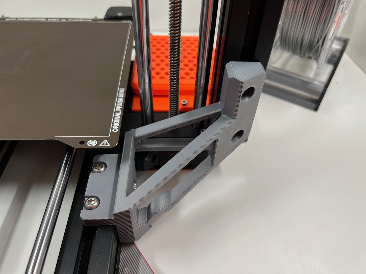 Prusa Mini Z-Axis Support with clearance for Y-Axis bearing holders