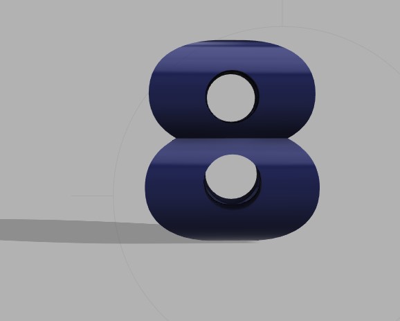 number 8 3d model