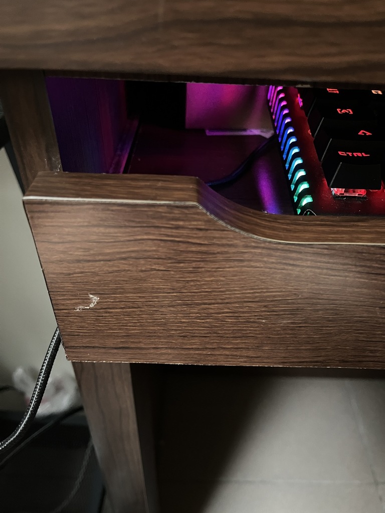 cable guide for keyboard drawer by Frank Huang | Download free STL ...