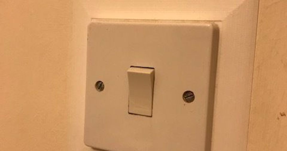 UK Light Switch Finger Plate by Skippy Download free STL model