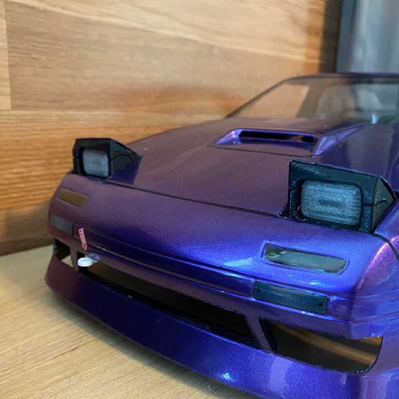 TOPLINE 1/10 Mazda FC3S RX-7 Body Accessories (GT Wing, Spoiler