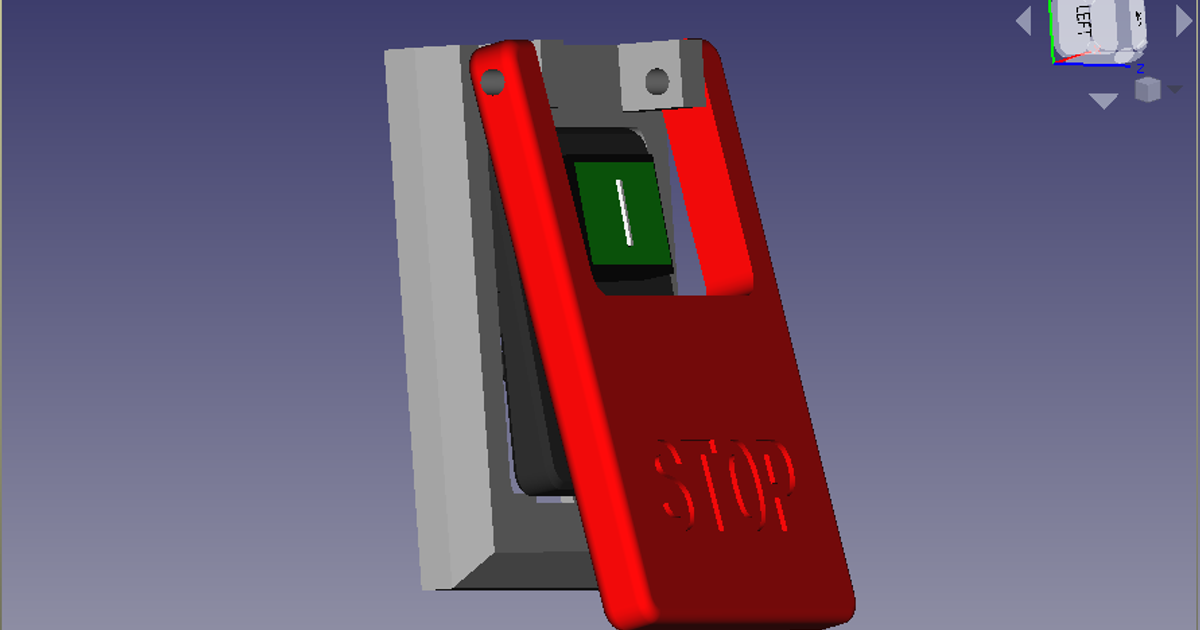 Emergency Stop Light Switch by Chris Download free STL model
