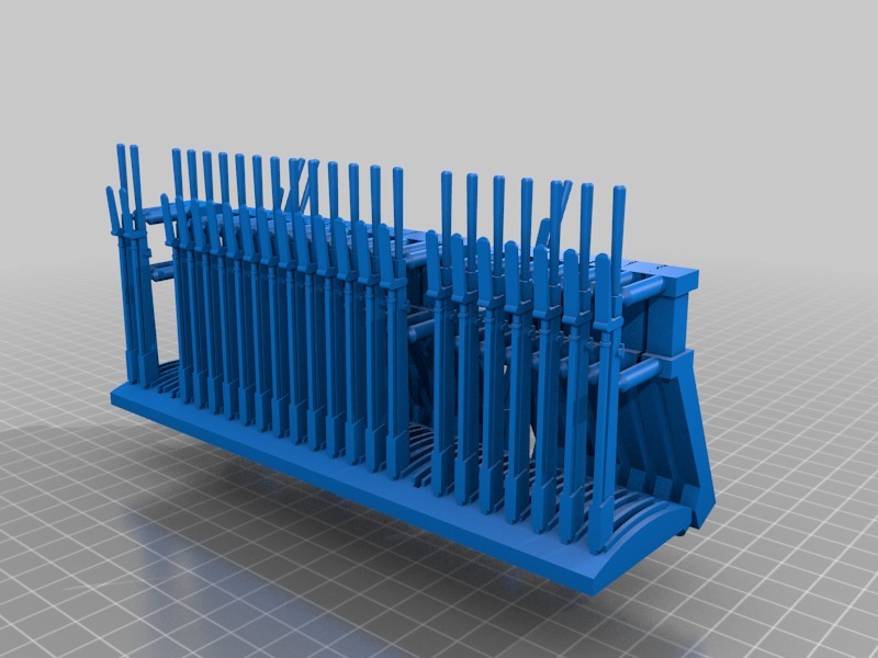 Signal box lever frame (25 levers) by Fen End Pit Download free STL model