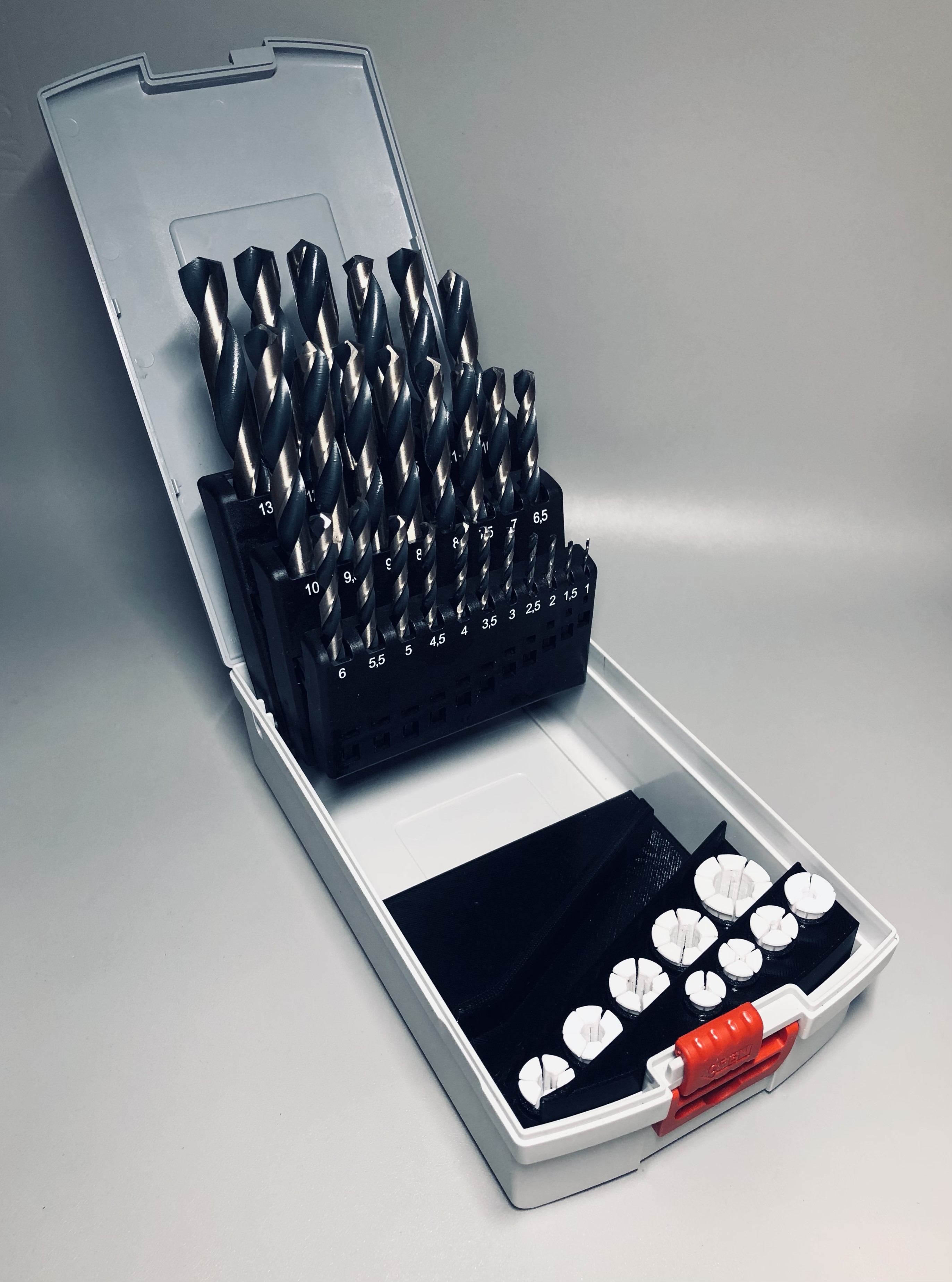 Bosh Professional PointTeQ Set 1mm to 13mm inlay for Quick Setup Drill Depth Guide (no tools required) 3D model thumbnail